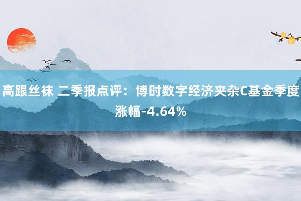 高跟丝袜 二季报点评：博时数字经济夹杂C基金季度涨幅-4.64%