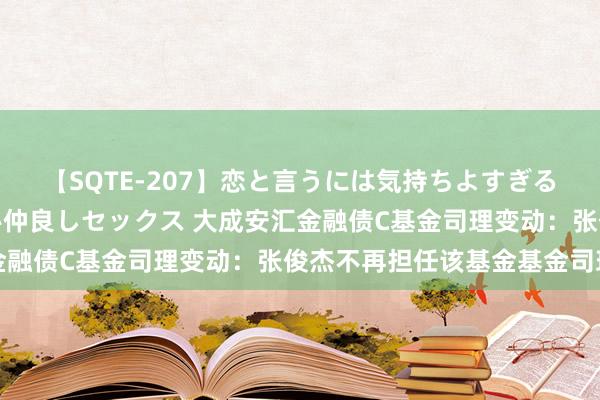 【SQTE-207】恋と言うには気持ちよすぎる。清らかな美少女と甘い仲良しセックス 大成安汇金融债C基金司理变动：张俊杰不再担任该基金基金司理