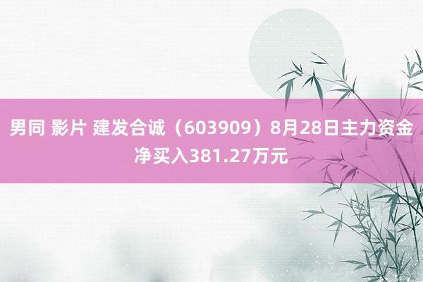 男同 影片 建发合诚（603909）8月28日主力资金净买入381.27万元